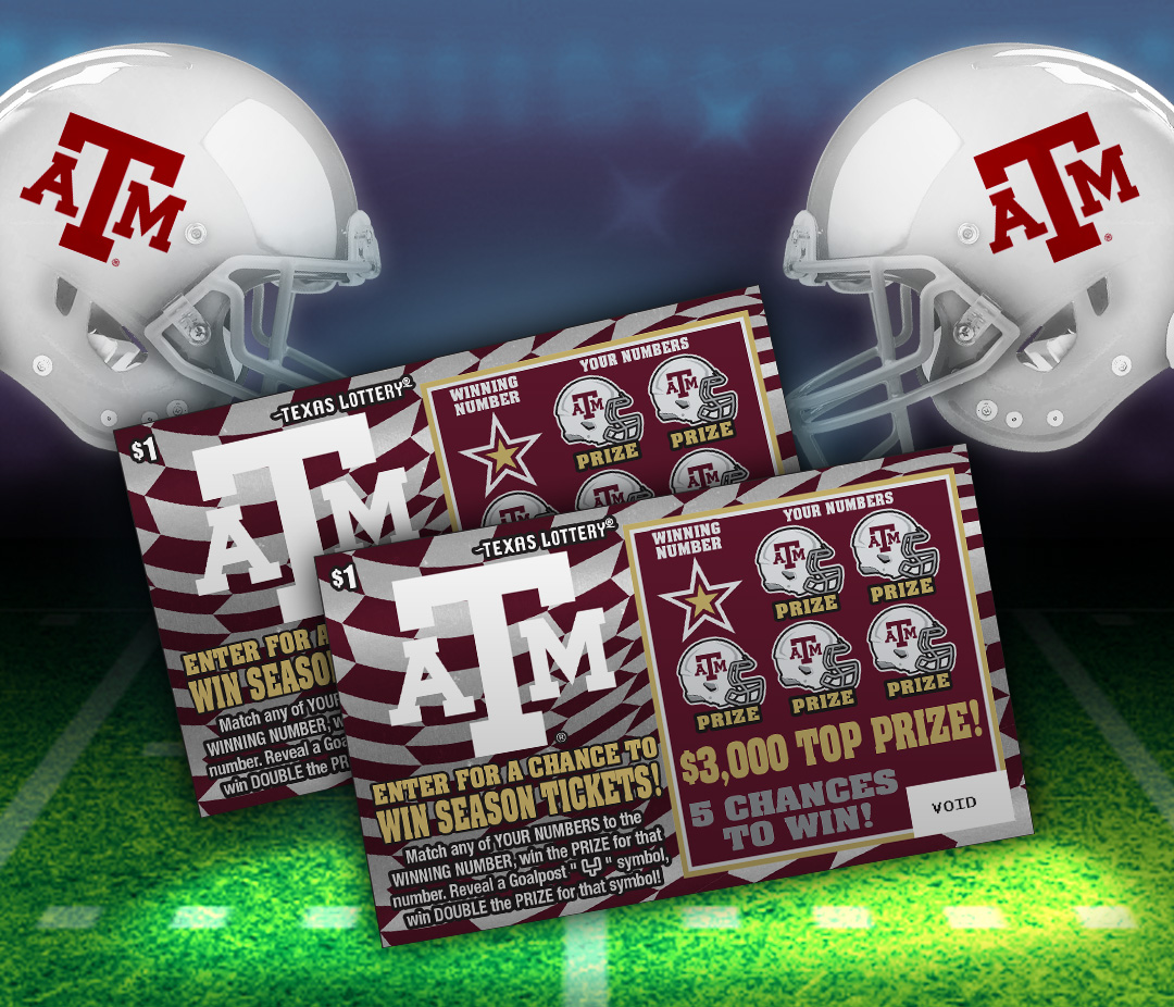 Enter the Promotional Second-Chance Drawings or a chance to win Season Tickets to Texas A&M University Home Football Games or Texas A&M University Merchandise Prize Packs